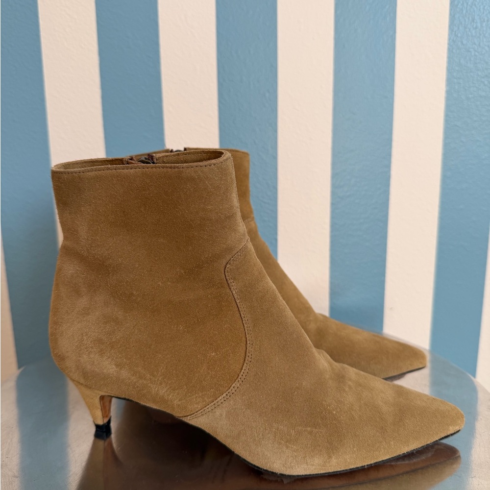 Isabel Marant Tan Suede Ankle Boots